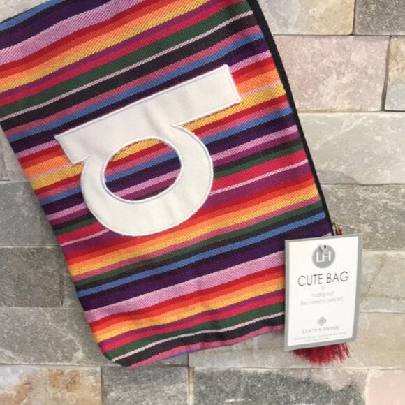 Levtex Cabo Initial Zip Pouch - Picture 2 of 4